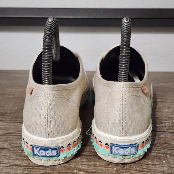 Keds Triple Decker Hulu Foxing Tassled Trim Women's Shoes Size 5.5 Beige - Picture 4 of 9